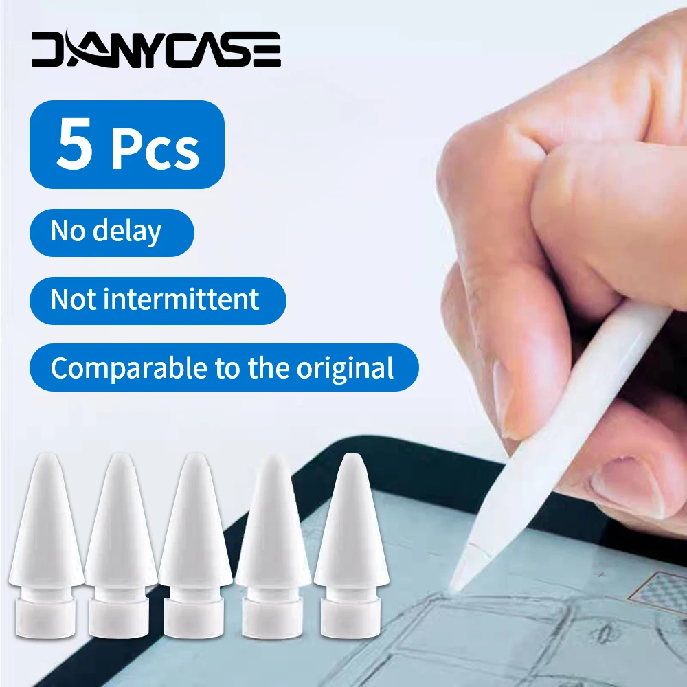 New Tip for Apple Pencil Tip Nib for Apple Pencil 1st 2nd Generation 1 2th Gen Pencil Replacement Tip 2H 2B 4.0 Transparent Nib