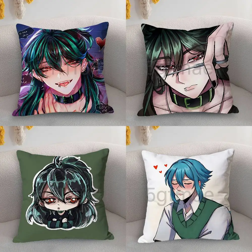 T-The Kid at The B-Back S-Sol Polyester Printed Pillow Cover Square 30 40 45 50 60 65 cm Soft for Sofa Bed Car Home Decor