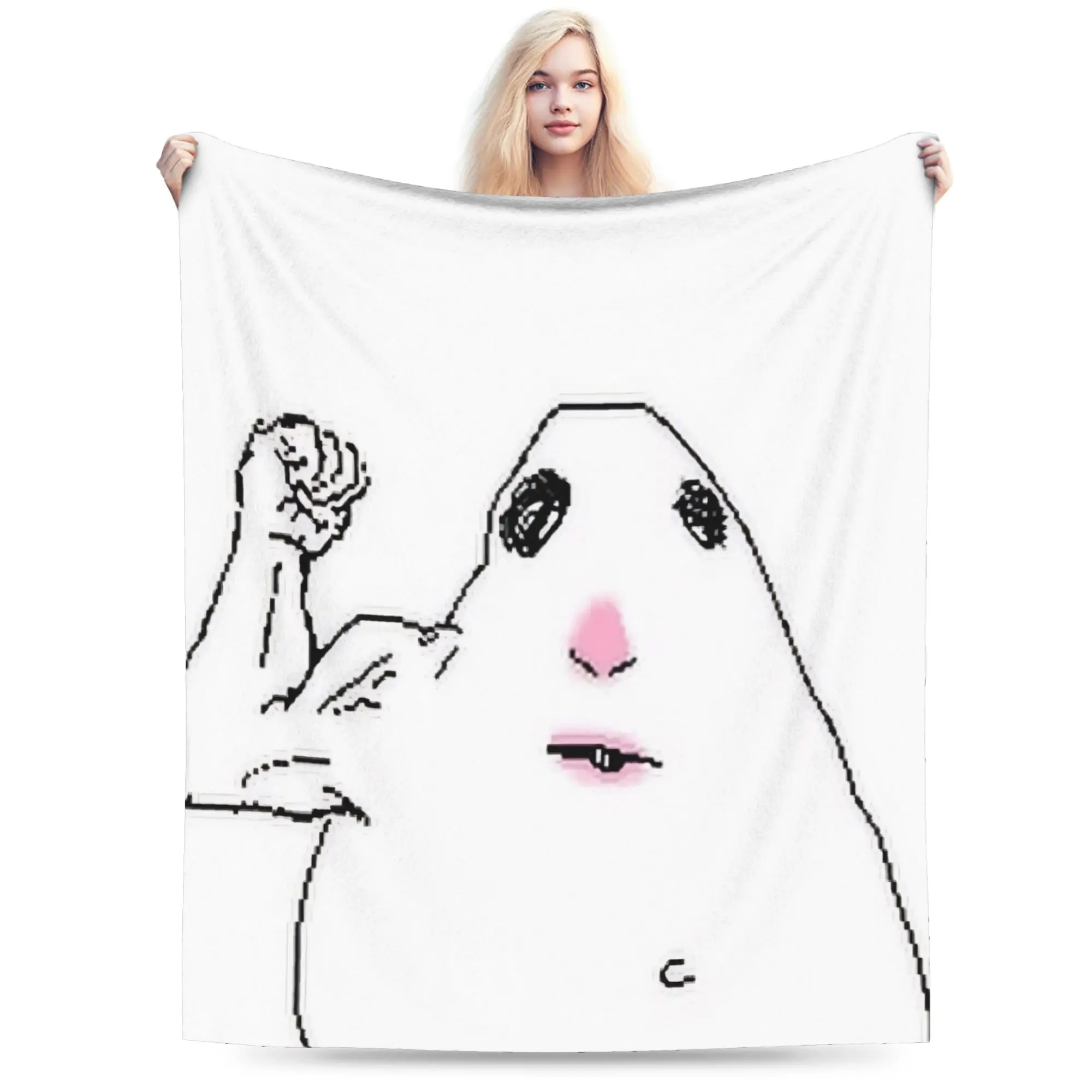 Hamster Caveman Merch Blanket Ultra-Soft Flannel  Throw Blankets Comfortable Plush Thin Quilt
