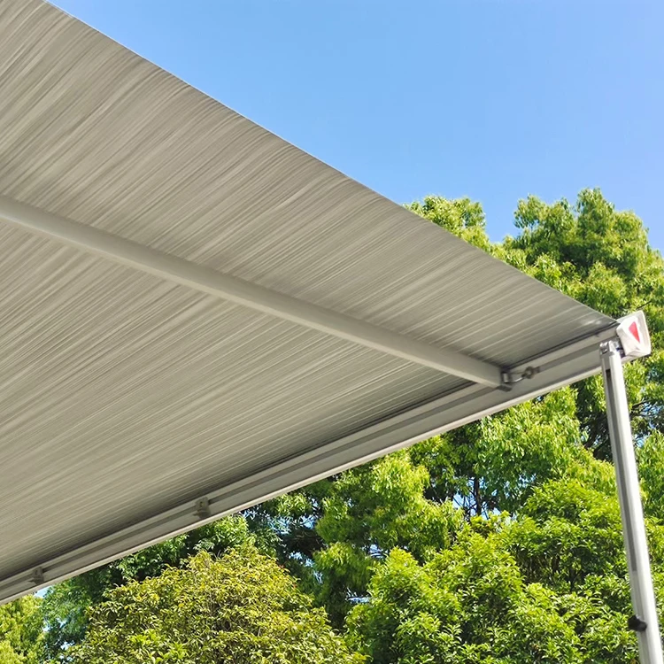 

5x2.5m European Style Awning Grey Color Caravan Awning With Durable Material Camping Accessories Rv Awning