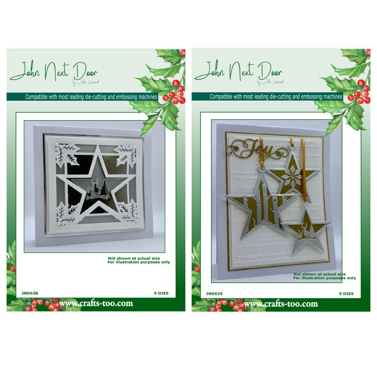 New Chocolate Penguin Jenny's Star Frame Cut Die Christmas Swirl Joy Duo Metal Cutting Dies Stamps DIY Scrapbooking Embossed