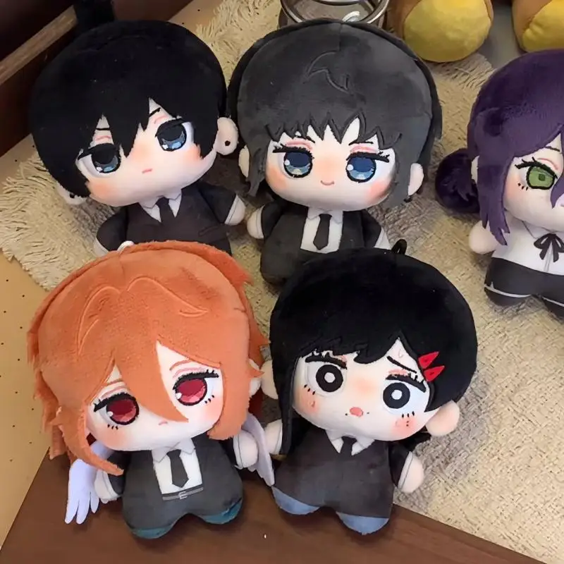 10Cm Chainsaw Man Cartoon Plush Toy Japanese Style Cute Aki Hayakawa Stuffed Doll Creativity Anime Peripherals Decoration Gift