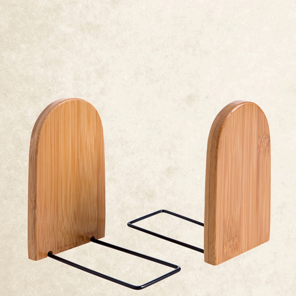 

1Pcs Bamboo Bookends Retractable Desktop Book Organizer Book Stand for Office Home Library File Holder 13x9.5x10.5cm