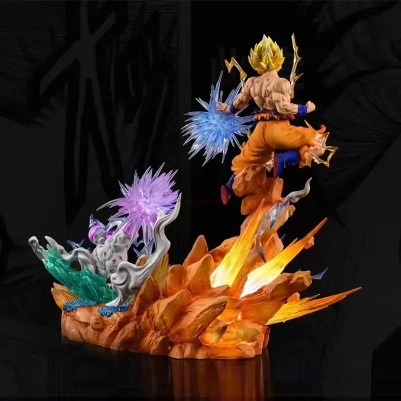 Figurines d'anime Dragon Ball Z Son Goku Vs Frieza, Kamehameha Gk, statue en PVC, modèle beurre, jouets d'ornement à collectionner