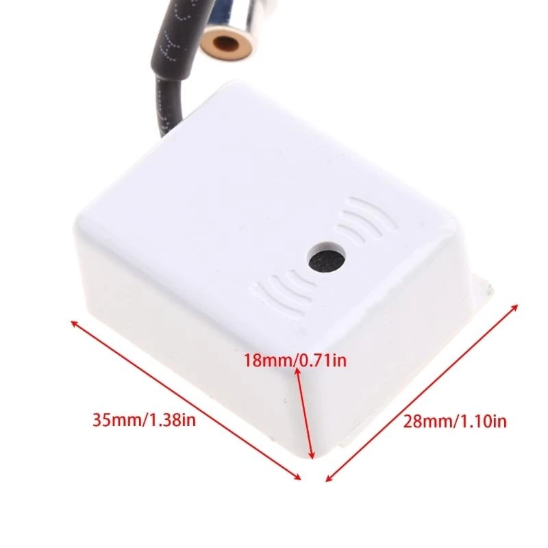 Dispositivo monitoramento som captação áudio microfone HX6A para sistema segurança câmera CCTV