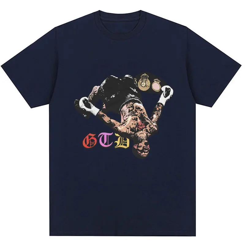 Tank Gervonta Davis Print Vintage T Shirt Men Women Boxing Oversized T Shirts 100% Cotton Classic Short Sleeve Streetwear Male