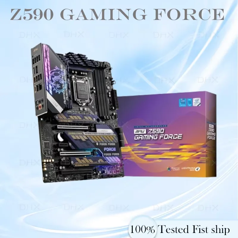 For MSI MPG Z590 GAMING FORCE Motherboard 128GB LGA 1200 DDR4 ATX Z590 Mainboard 100% Tested Fully Work be shipp quickly DH