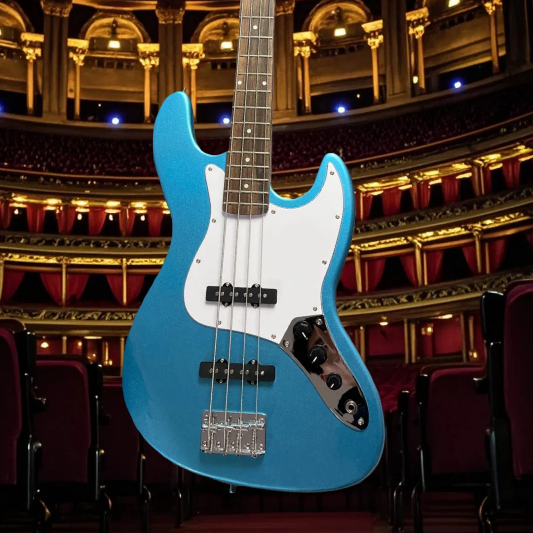 

Free Shipping Blue Bass SQ Alder Wood Body Electric Guitar Poplar Body Maple Neck Laurel Fingerboard New Year Gift Fixed Bridge