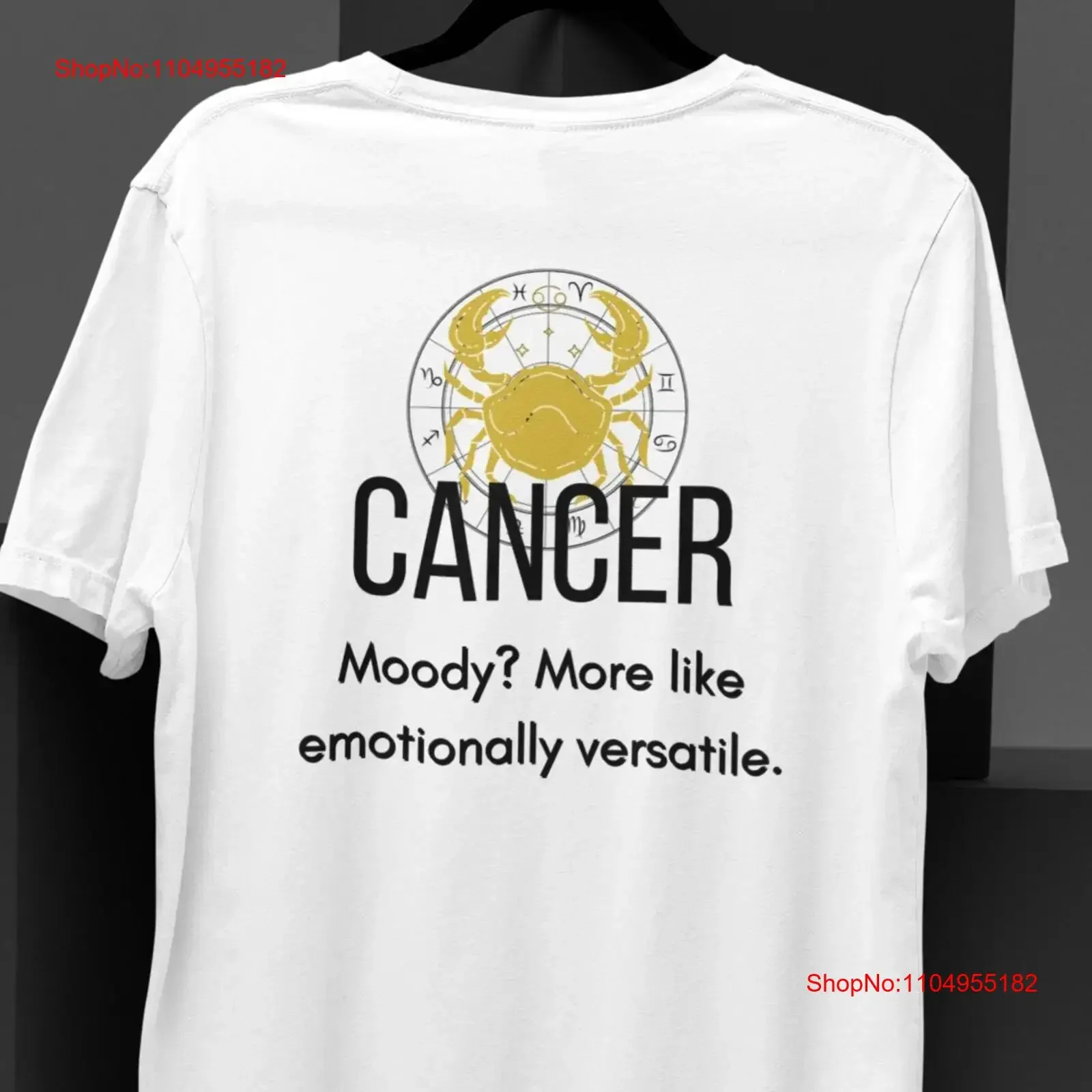 Astrologie-T-Shirt, Krebs-Sternzeichen, lustiges Horoskop, Vintage, gewaschen, bequem, vielseitig, leicht stilvoll, modisch