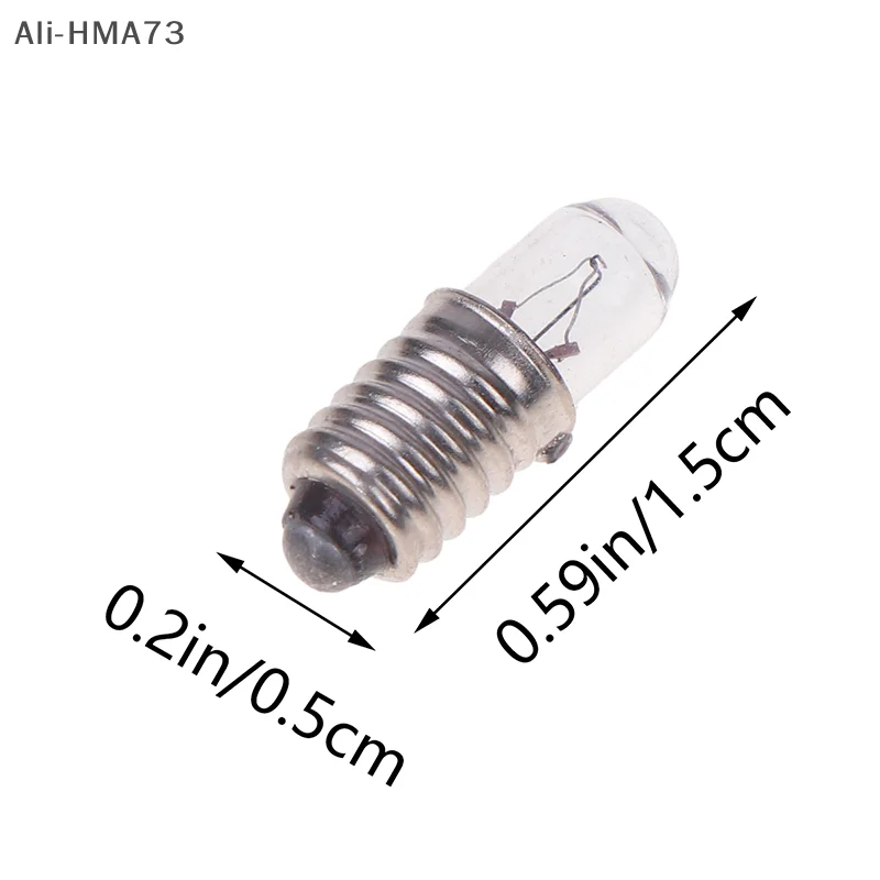 HMA73-10Pcs/Lot MINI ไฟแสดงสถานะหลอดไฟ E5 สกรูปาก Miniature โคมไฟหลอดไฟ 6.3V 12V 24V 0.1A ขนาดเล็กหลอดไฟสัญญาณลูกปัด