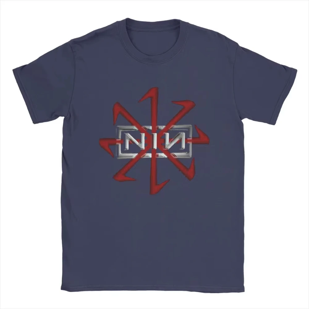 Nine Inch Nails NIN T Shirt Clothing Leisure Short Sleeves Collar Tees Printing T-Shirts All-purpose T-shirt for Men and Women