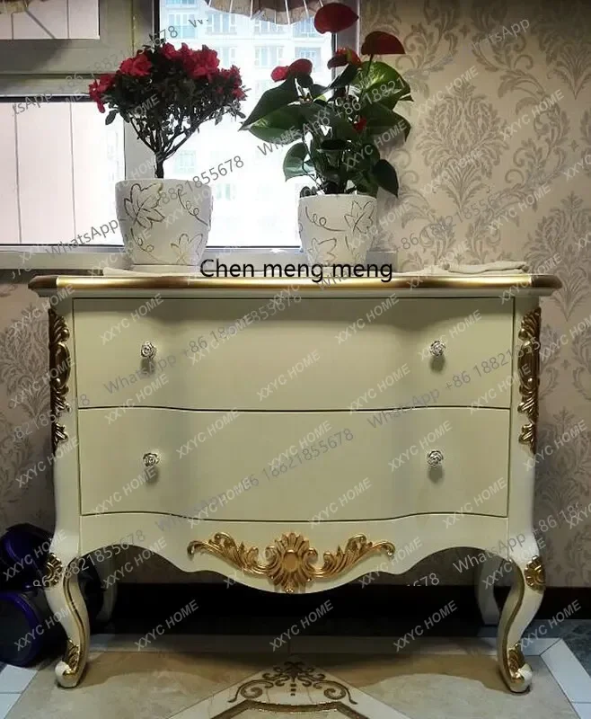

entrance cabinet, living room decorative cabinet, partition, painted American solid wood chest of drawers
