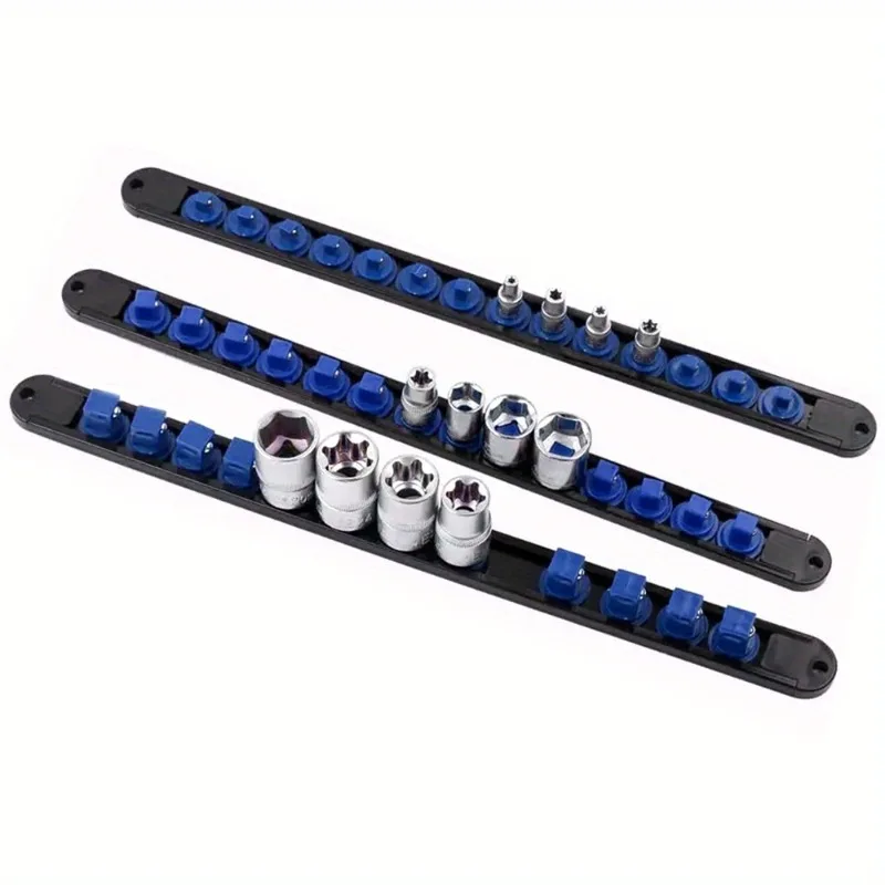 1 قطعة 360 °   قطب المقبس المنظم 1/4 3/8 1/2 قسط الجودة المقبس كليب السكك الحديدية حامل المقبس انزلاق حامل كم أدوات رف السكك الحديدية