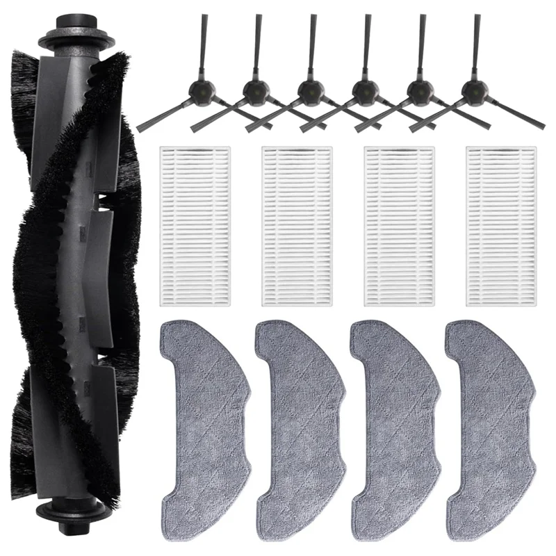 

ABRW-For Airrobo P30 Robot Vacuum Cleaner Main Side Brush Hepa Filter Mop Cloth Replacement Accessories