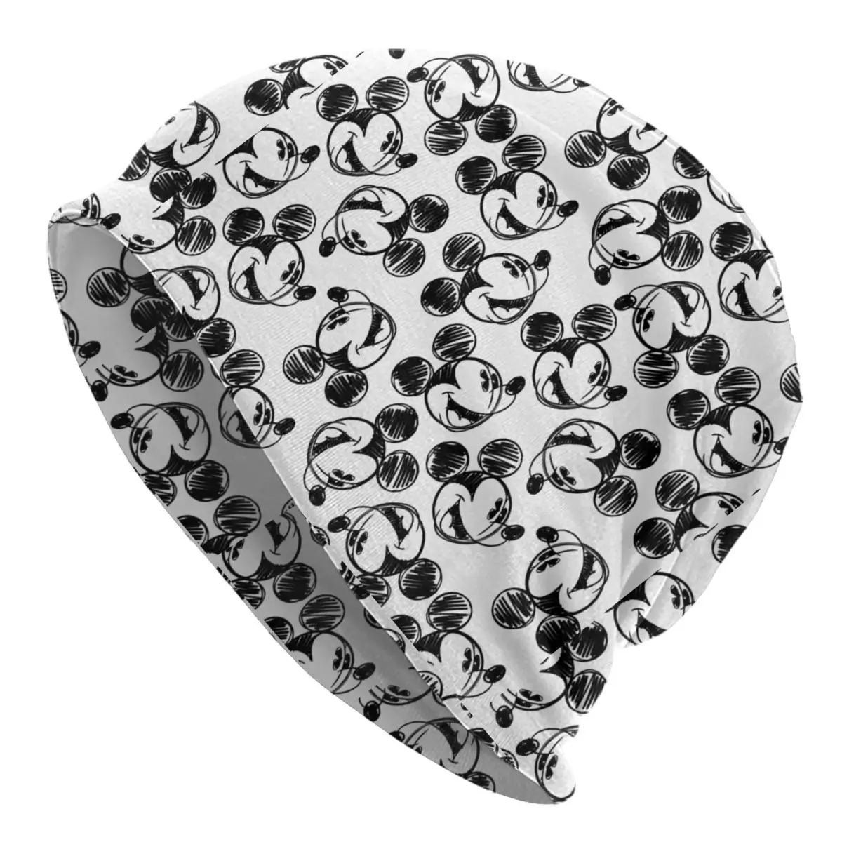 

Шапка-бини с головой Микки Мауса, весенняя уличная шапка унисекс, теплая шапка двойного назначения