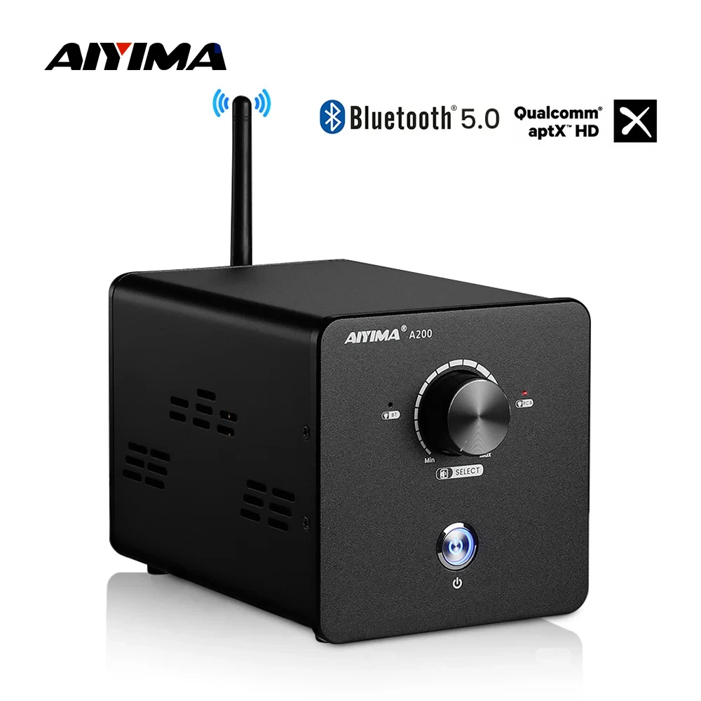 AIYIMA A200 TPA3255 Power Amplifier 200Wx2 Stereo Audio Speaker Amplifier Bluetooth QCC3034 Sound Amplificador Home USB Amp