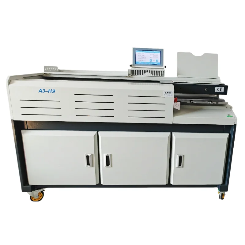 A3-H9 Intelligent PLC 10inch Touch Screen Variable Frequency Wireless Glue Book Binder Electric Power Source