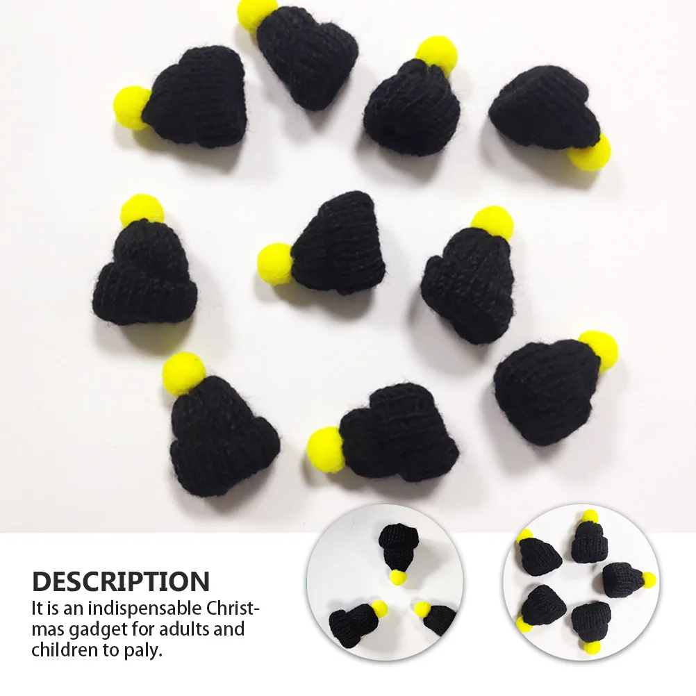 

20 Pcs Ornaments for Santa Claus Knit Hat Small Bulk Christmas Party Hats Xmas Mini