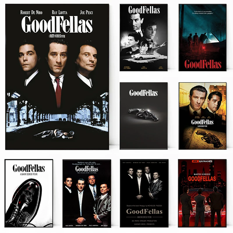 Classic Retro Movie GoodFellas Art Home Decoration Picture for Room Living Posters Wall Art Decor Quality Canvas Painting Poster