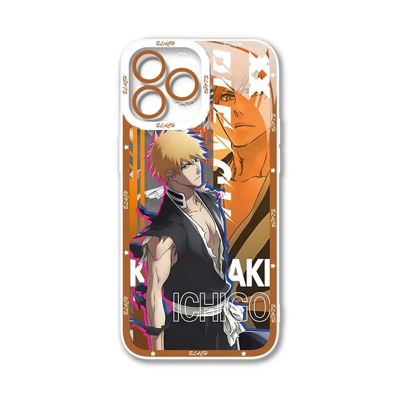 Bleach Kurosaki Ichigo Clear Case For Samsung Galaxy S24 S23 S22 Ultra S21 S20 FE Note 20 10 Plus A15 A25 A35 A55 Silicone Cover