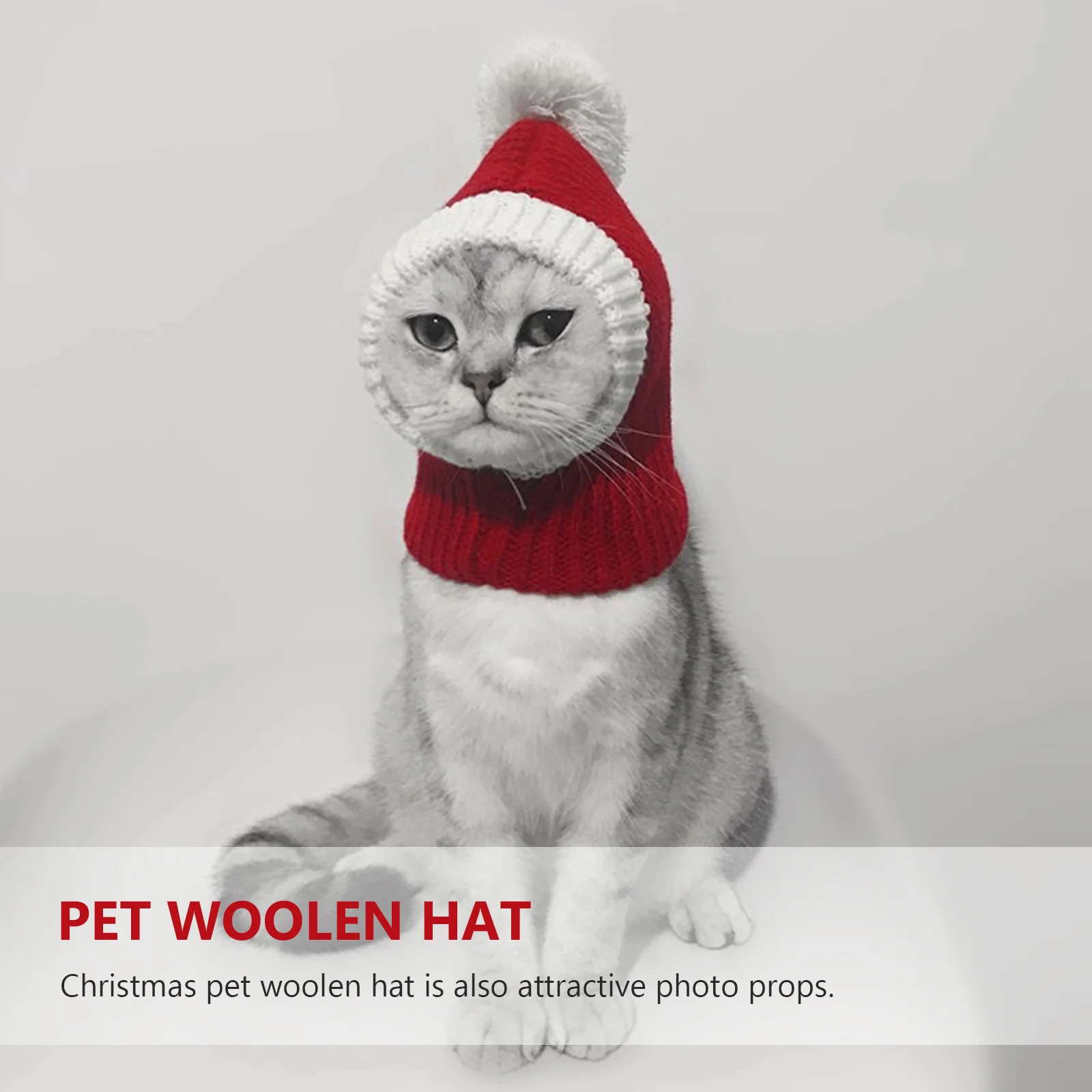 

Pet Woolen Hat Red Size Xl Premium Soft Christmas Dog Hat for Holiday Events Masquerade Birthday Stylish