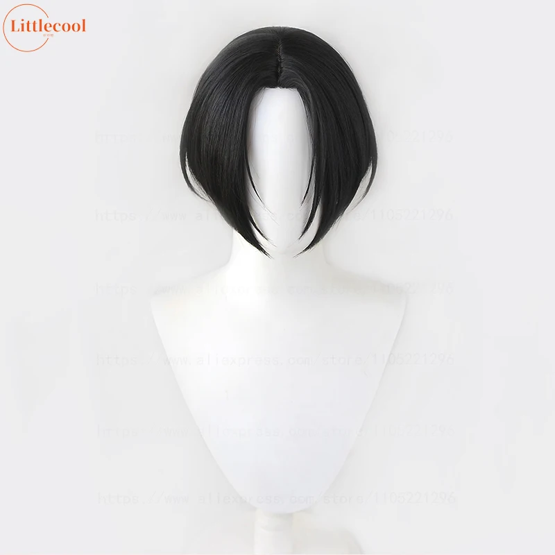 Peluca de Cosplay Oosaki Nana de alta calidad, peluca Nana Osaki, cuero cabelludo negro corto, pelo sintético resistente al calor, pelucas de Anime para Halloween + gorro