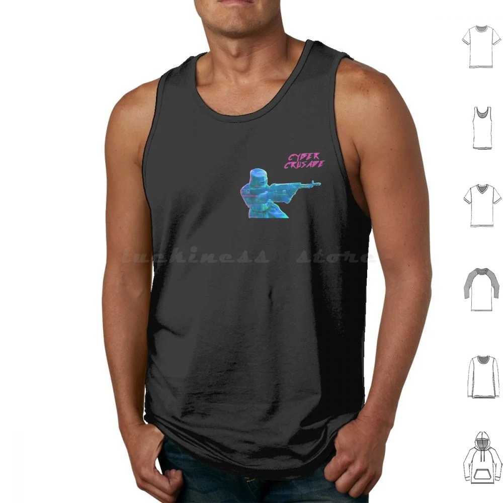 Cyber 2 Tank Tops Print Cotton Vult Cyber