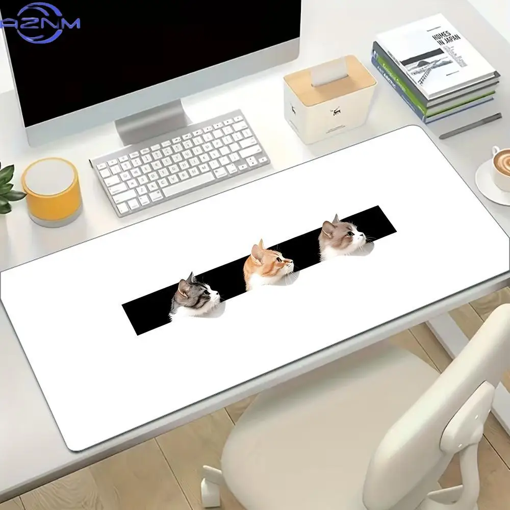 Mouse Mat Kawaii Desk Pad Cat Mousepads Desk Rug Cute Mousepad XXL LargeTable Carpet Original Mouse Pad High Quality