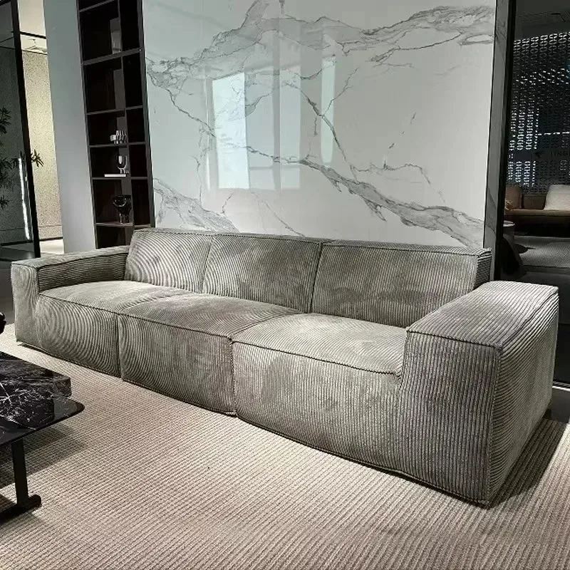 Corduroy Creative Modern Living Room Sofas Nordic Luxury Groot Art Compressed Sofa Interior Furniture Accessories Home Decor