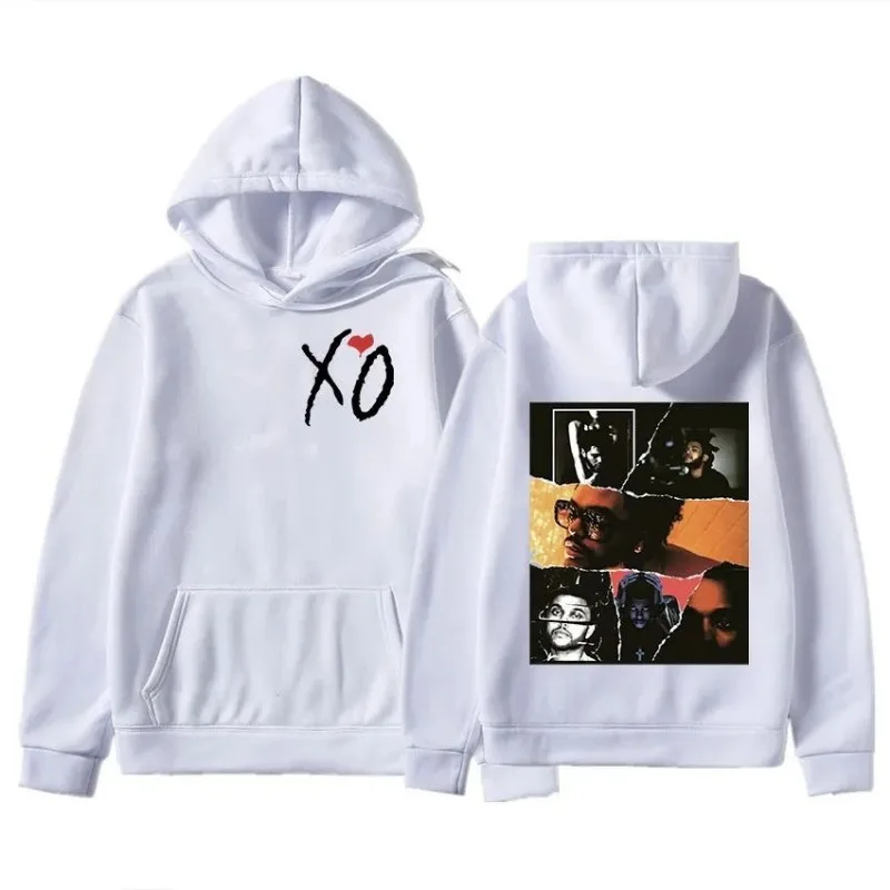 Retro The Weekend Graphic Hoody After Hours Printed Hoodie with Hat Trendy