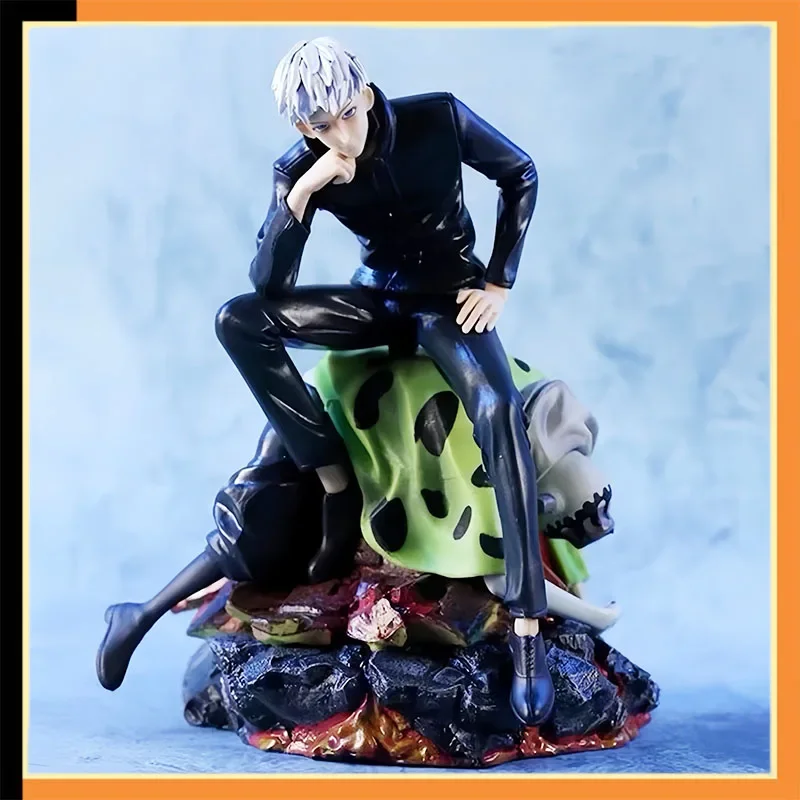 

2024 New 22cm Jujutsu Kaisen Gk Domain Expansion Infinite Space Satoru Gojo Sitting Posture Scene Ornaments Model Toys Gif