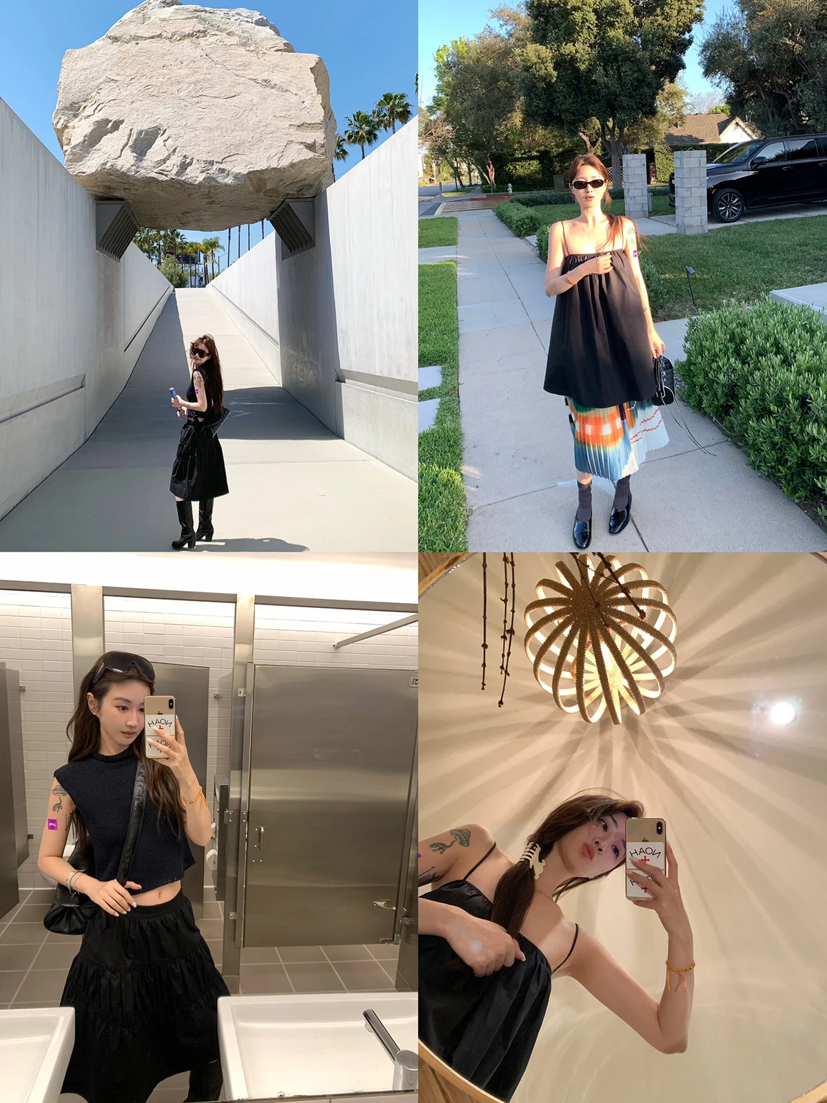 

Модный комплект из матовой черной юбки и топа Vcruan Aiige LACMA, летняя новинка, хлопковый женский костюм