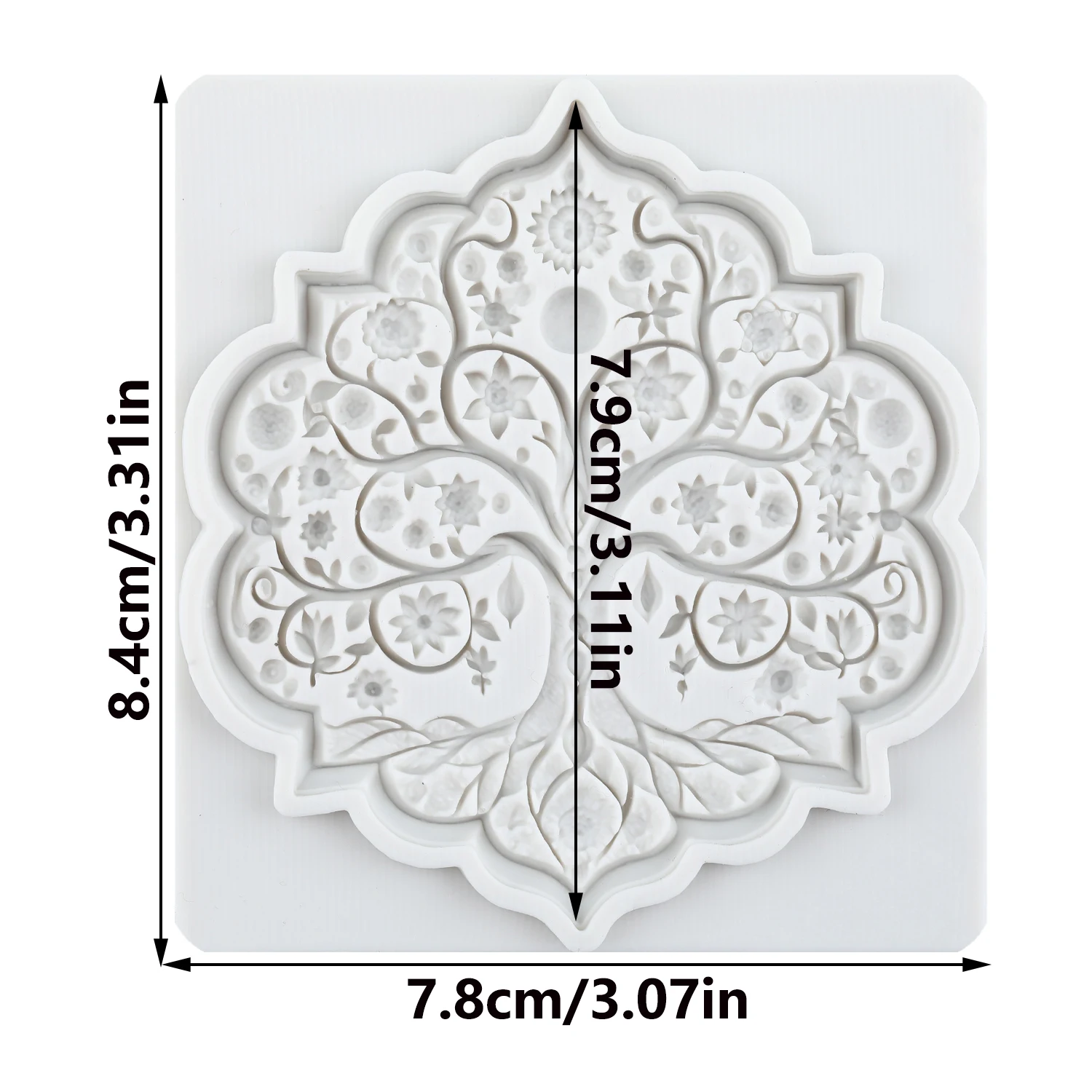 Life Tree Silicone Molds Tree Fondant Cake Decorating Tools Cupcake Topper Candy Sugar Craft Gum Paste Polymer Clay