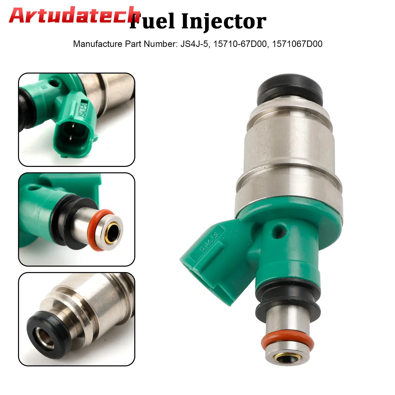 

Artudatech 1PCS Fuel Injector 15710-67D00 Fit Suzuki Grand Vitara Tracker 2.5L JS4J-5