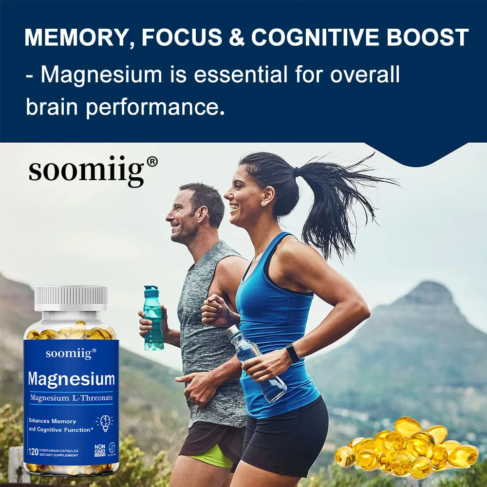 Magnesium L-Dreonaatcapsules – Bevordert de gezondheid van de hersenen, het geheugen, verbetert het geheugen en de cognitieve functie