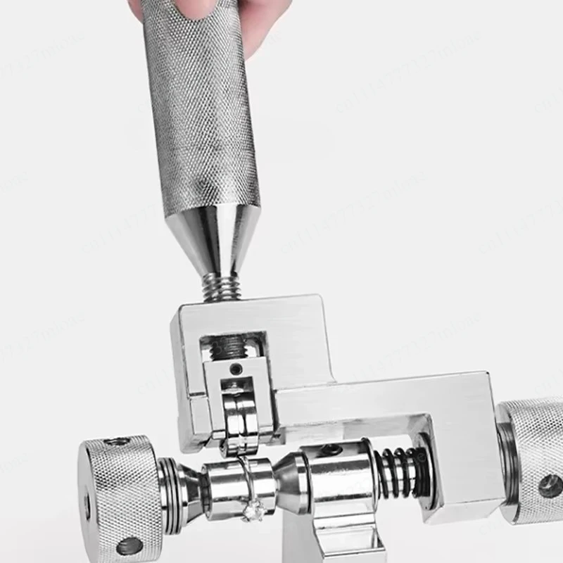 Manual Diamond Ring Sizer Expander - Hand-Crank Ring Enlargement Tool for 3D Hard Gold, Gold & Silver Jewelry