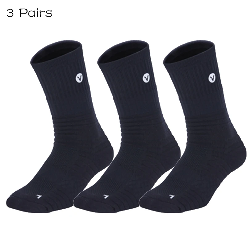 3 Pairs Professional Sport Socks Towel Bottom Non Slip Basketball Socks Outdoor Golf Racing Cycling Socks Footwear