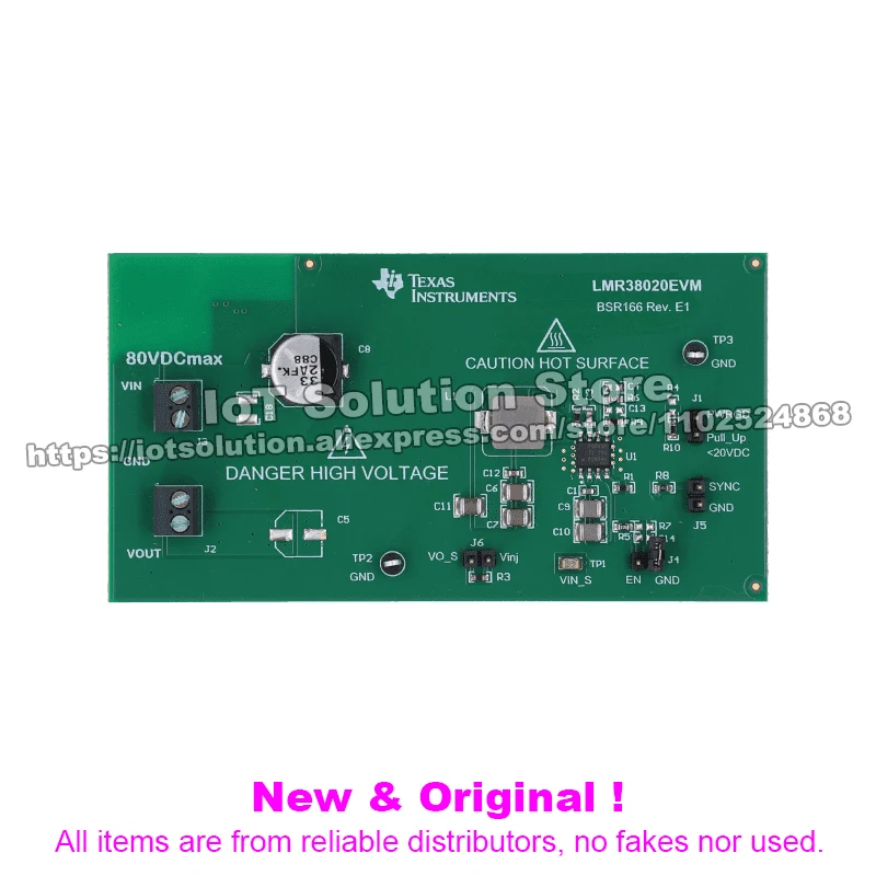LMR38020EVM LMR38020 evaluation module SIMPLE SWITCHER 80-V, 2-A, 2.2-MHz step-down converter with 40-uA IQ