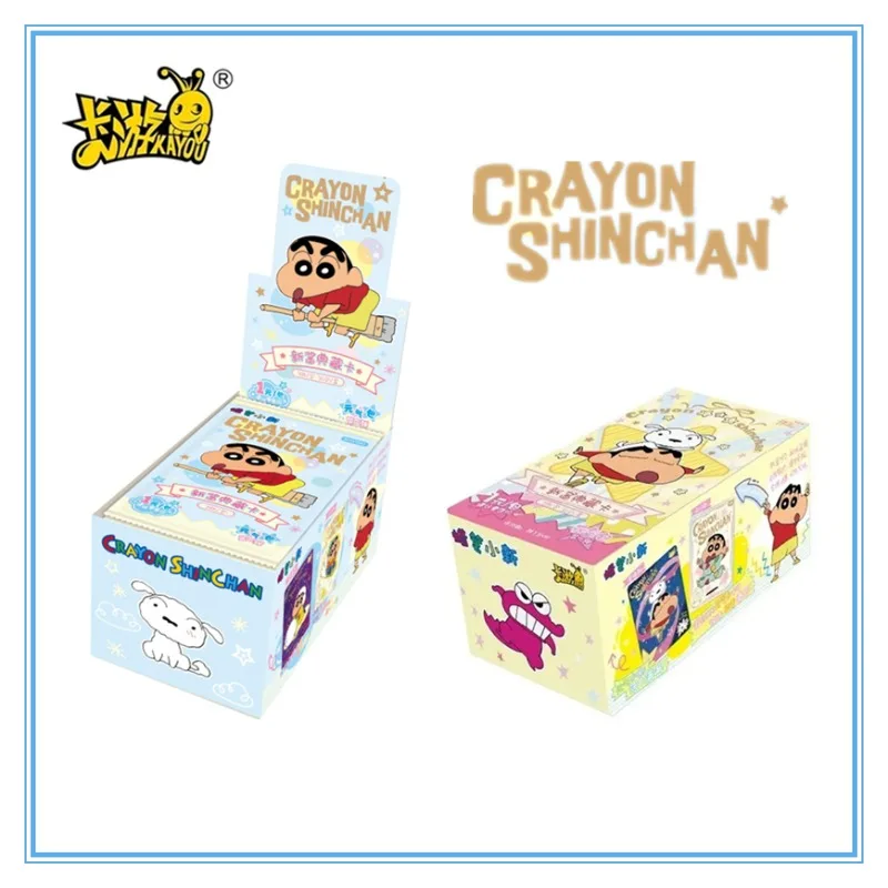 

KAYOU Crayon Shin-chan Cards Vitality Bag Anime Vol.2 Collection Cards Yuanqi Pack Toys Birthday Gifts for Kids Christmas Gift