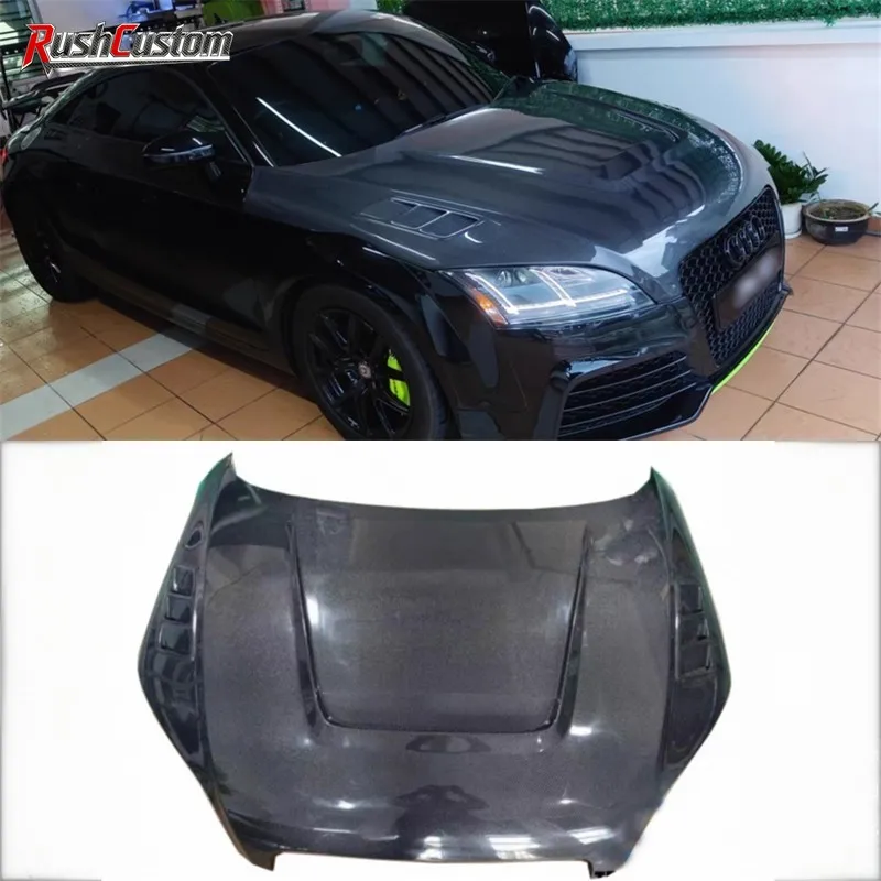 

For Audi TT 2006 2007 2008 2009 2010 2011 2012 2013 2014 ReaI Carbon Fiber Engine Hood Cover Kit