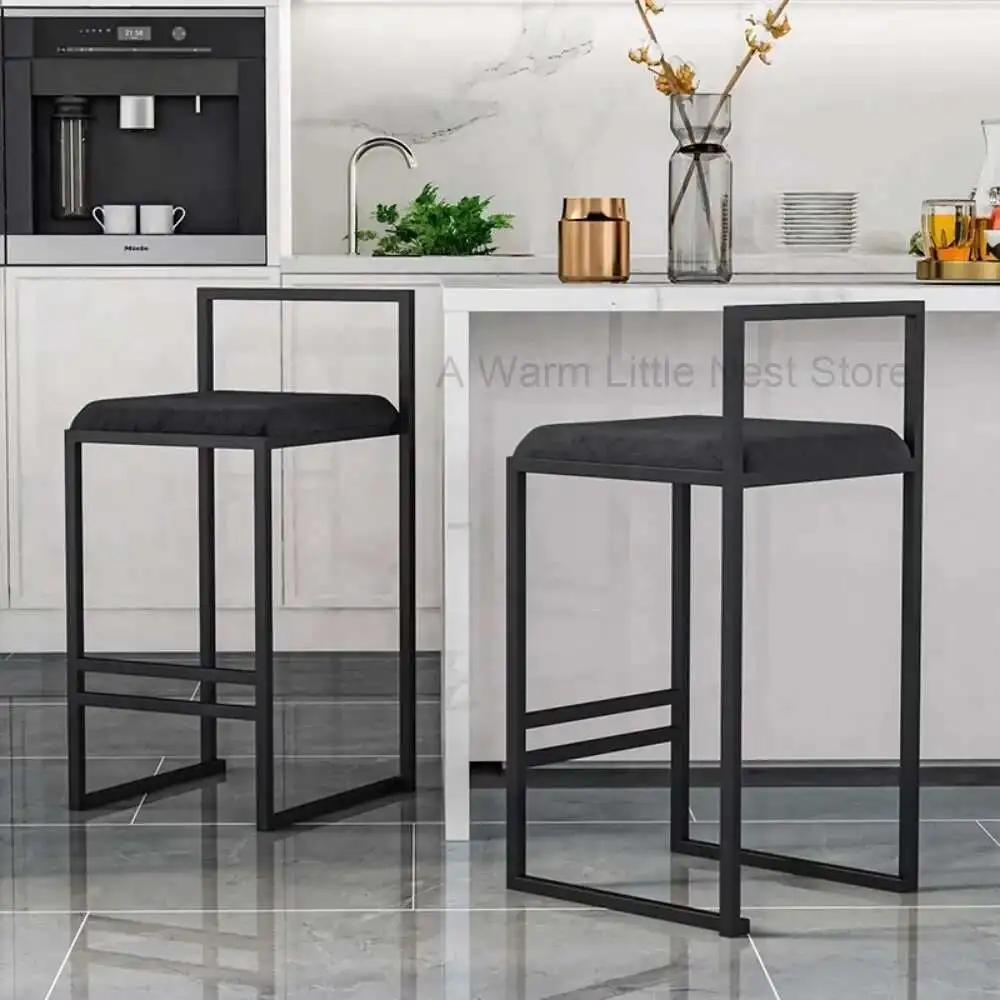 

Modern Make Up Stools Reception Living Room Minimalist Hotel High Chairs Vanity Bedroom Tabourets De Bar Interior Decorations