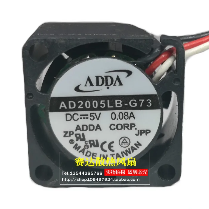 ADDA 2010 5V 0.08A AD2005LB-G73 Maglev Motor Miniature Cooling Equipment cooling fan 20*20*10mm