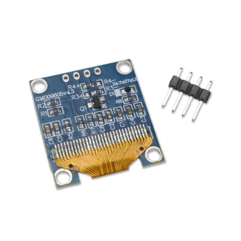 0.96 Inch OLED Display Module I2C IIC Serial 128x64 SSD1306 White Blue 4Pin 3V-5V for Arduino ESP32 STM32 DIY