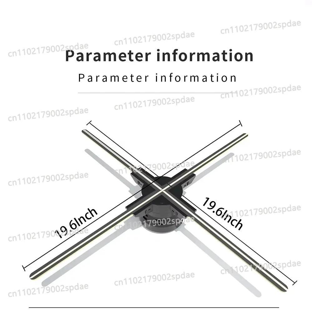 Holographic 3D Projector Rotary Imaging Fan Screen LED Display Stereoscopic Advertising Machine for Business And Events