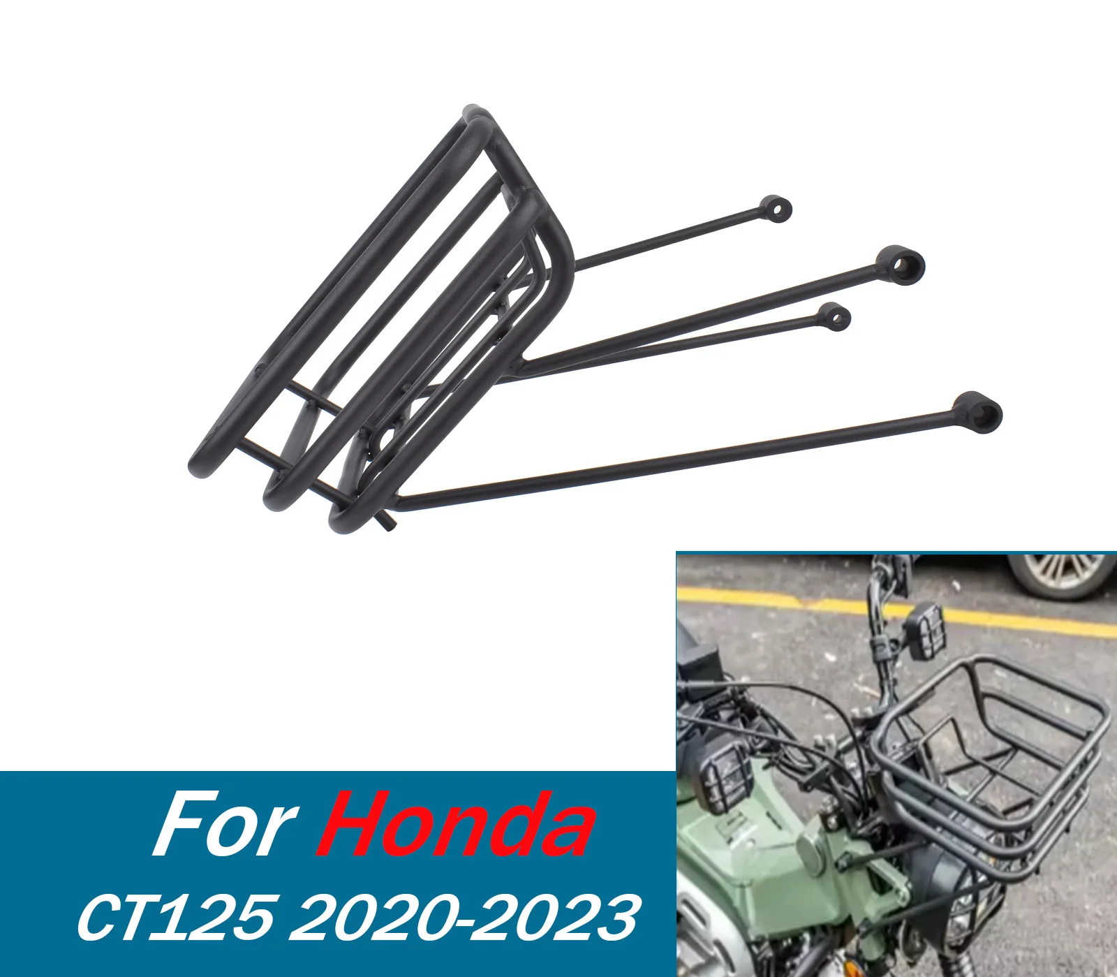 

For CT125 Front Luggage Rack For Honda Trail Huntercub 125 2020-2023 Hunter Cub Motorcycle Support Basket Holder Holder Bracket