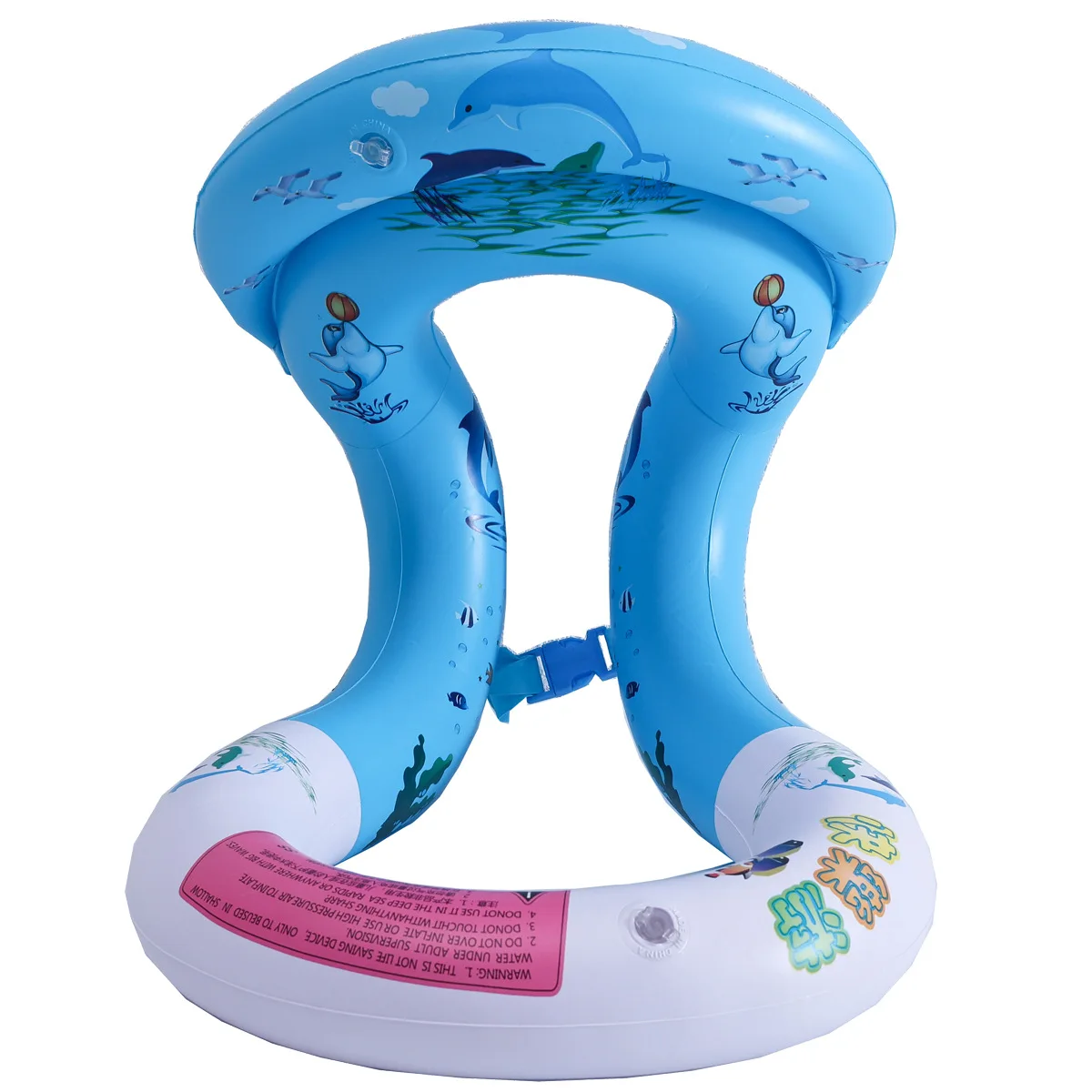 Swimming Pool Accessories Buckle Dual Airbag Inflatable Swim Jacket Swimming Ring Water Sports Kid Drifting Swimming Circle