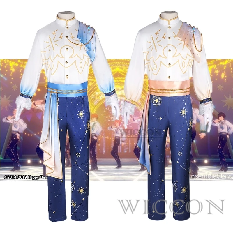 

Cosplay Game Ensemble Stars Knights Fine Starlight Parade Cosplay Men Costume Tsukinaga Leo Tenshouin Eichi role playing ES