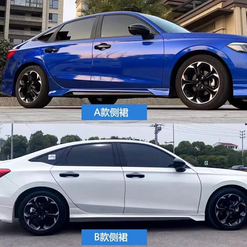 Боковая юбка автомобиля для Honda civic 11st 2021-2023, модифицированная защитная пластина двери с защитой от царапин