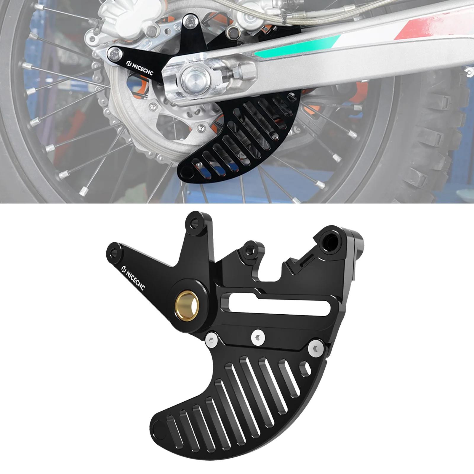 

For KTM 2004-2024 EXC 300 EXC EXC-F XCW XCF-W XWF SX SXF XC XCF 150 250 300 350 450 Dual Calipers Bracket Stunt Brake Disc Guard