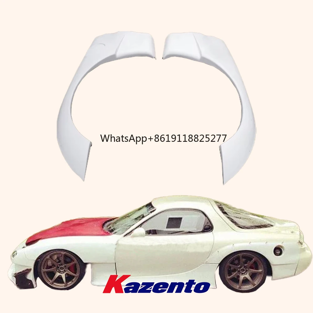 Car Body Kit Rear Fender Mudguard For Mazda RX7 FD3S RE-GT Kit Fiberglass FRP Unpaint Rear Panel Fender Flares